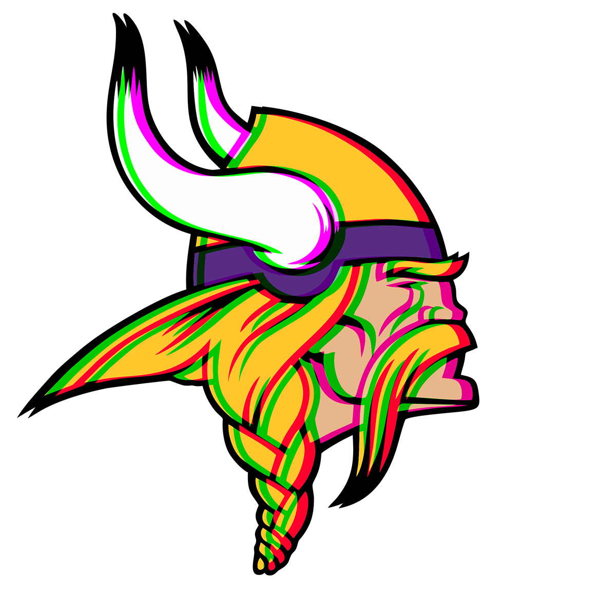 Phantom Minnesota Vikings logo decal supplier